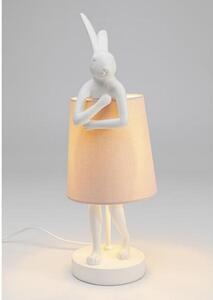 Animal Rabbit stolová lampa biela/ružová 50 cm