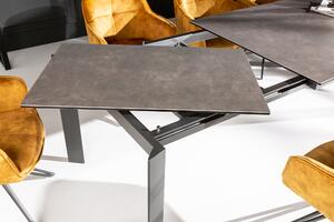 Jedálenský stôl X7 180-240cm keramický antracit