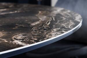 Jedálenský stôl Kruhový 120cm prírodný kameň keramika