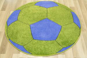 Detský koberec Weliro lopta, zelený / modrý