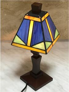 Vitrážová lampa tiffany stolová H 30 cm. Ø 13 cm