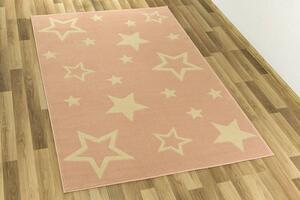 Detský koberec KIDS 533744/85822 Hviezdy rúžový