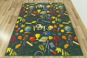 Detský koberec Škola - viacfarebný