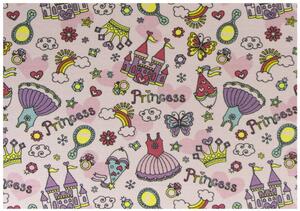 Detský koberec Princess 21 ružový