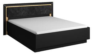 ARNO posteľ čierny mat, sektorový spáľňový nábytok