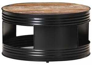 Konferenčný stolík hnedá / čierna Dekorhome Mangovníkové drevo