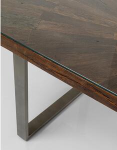Conley stôl sivý/hnedý 180x90 cm