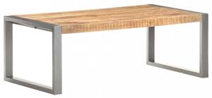 Konferenčný stolík masívne drevo / kov Dekorhome Sivá