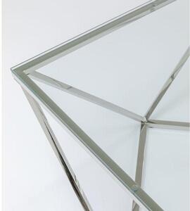 Cristallo konferenčný stolík strieborný 80x80 cm