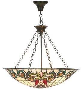 Tiffany vitrážové svietidlo stropné, luster Ø 55 cm. 3xE27