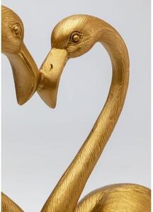 Flamingo Love dekorácia zlatá 39 cm