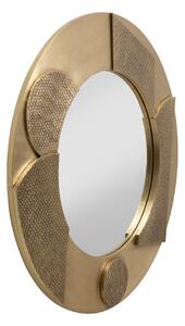 Futuro nástenné zrkadlo zlaté Ø80 cm