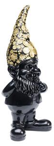 Gnome dekoračný trpaslík čierna/zlatá 46 cm