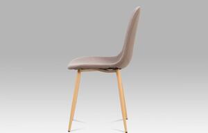 Jedálenská stolička CT-391 eko koža / látka / kov Autronic Cappuccino