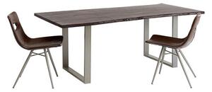 Harmony Dark jedálenský stôl strieborný 160x80
