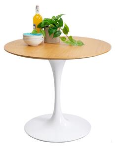 Invitation jedálenský stôl hnedo-biely Ø90 cm