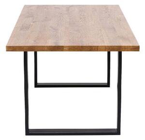 Jackie jedálenský stôl hnedý/čierne nohy 200x100 cm