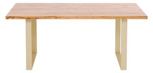 Jackie stôl dub/mosadz 160x80 cm