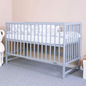 Detská postieľka New Baby BASIC sivá