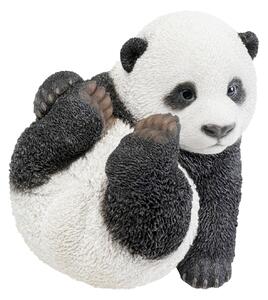 Panda Baby dekorácia bieločierna 25 cm