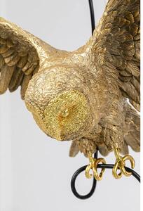 Owl visiaca lampa zlatá