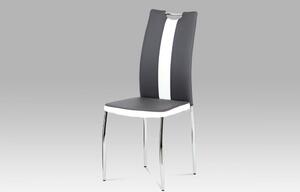 Jedálenská stolička AC-2202 ekokoža / kov Autronic Cappuccino
