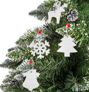 Závesné Vianočné dekorácie SHY-W8569 biele (16 ks)