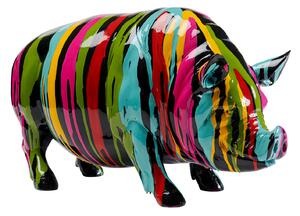 Pig Holi dekorácia viacfarebná 22 cm