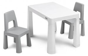 Súprava detského stola a 2 kresiel Toyz MONTI grey, Vhodnosť: Pre všetkých