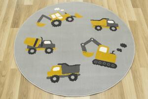 Detský koberec Luna Kids 534418/89945 autá, horčicový