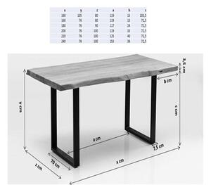 Symphony jedálenský stôl 200x100 cm dub/čierny