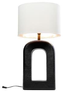 Tubus stolová lampa bielo-čierna 79 cm