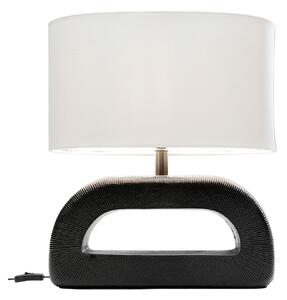 Tubus stolová lampa bielo-čierna 52 cm