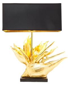 Tropical Flower stolná lampa zlato-čierna