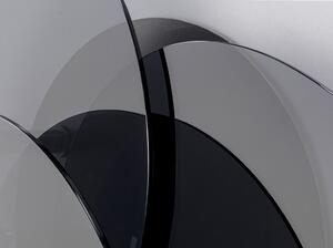 Twist konferenčný stolík čierny Ø90 (170)x90 cm