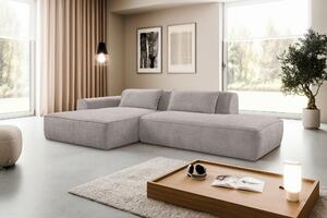ROHOVÁ SEDAČKA, plast, textil, kompozitné drevo, sivá Livetastic - Sedačky, Online Only