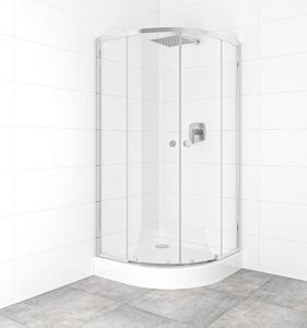 Set sprchovacieho kúta a vaničky, štvrťkruh 90x90 cm Multi Basic SIKOBKMUS90CRT