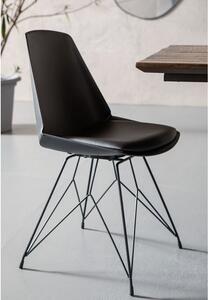 Wire stolička čierna