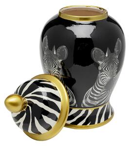Zebra Face váza bieločierna 46 cm