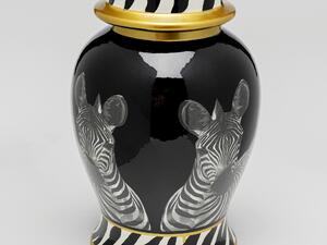 Zebra Face váza bieločierna 46 cm