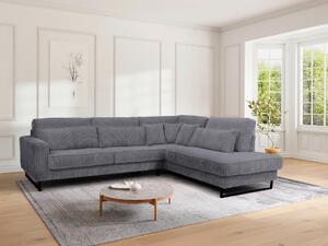 ROHOVÁ SEDAČKA, textil, kompozitné drevo, tmavosivá Livetastic - Sedačky, Online Only