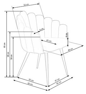 Jedálenská stolička SCK-410 ružová