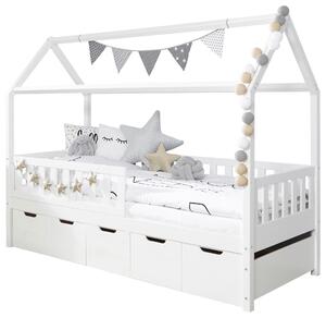 DOMČEKOVÁ POSTEĽ, 90/200 cm biela MID.YOU - Detské izby, Online Only
