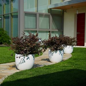 Biely dekoratívny kvetináč Aria 54 cm - Biela - 31 - 50 cm