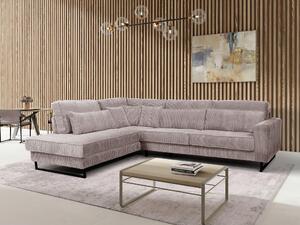ROHOVÁ SEDAČKA, textil, kompozitné drevo, cappuccino Livetastic - Sedačky, Online Only