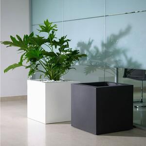 Antracitový kvetináč Kube 50 cm - Antracit - 31 - 50 cm - Europlast
