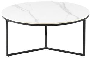 KONFERENČNÝ STOLÍK, čierna, biela, kov, keramika, 80/80/37 cm Livetastic - Stolíky do obývačky, Online Only