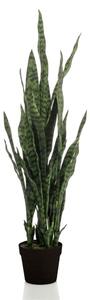 Umelá sansevieria v kvetináči 95 cm – moderná izbová rastlina - 91 - 120 cm