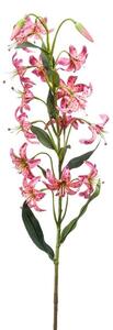 Umelá ľalia ružová 80 cm – romantická dekorácia - 71 - 90 cm