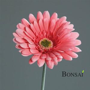 Umelá gerbera ružová 56 cm - romantická dekorácia - Růžová